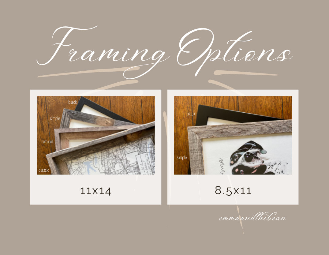 Dog Memorial Gift - Custom Pet Portrait Memorial Dog Frame | Pet Loss Gift Cat Loss Gift | Dog Mom Gift | Personalized Gift | Pet Loss Frame