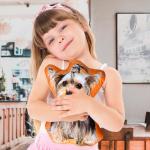 Personalized Custom Dog Pillow with Photo, Custom Shaped