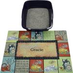 Custom Cat Litter Mat - Personalized for Kitty Chaos