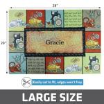 Custom Cat Litter Mat - Personalized for Kitty Chaos