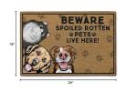 Custom Pet Welcome Mat for Spoiled Pets