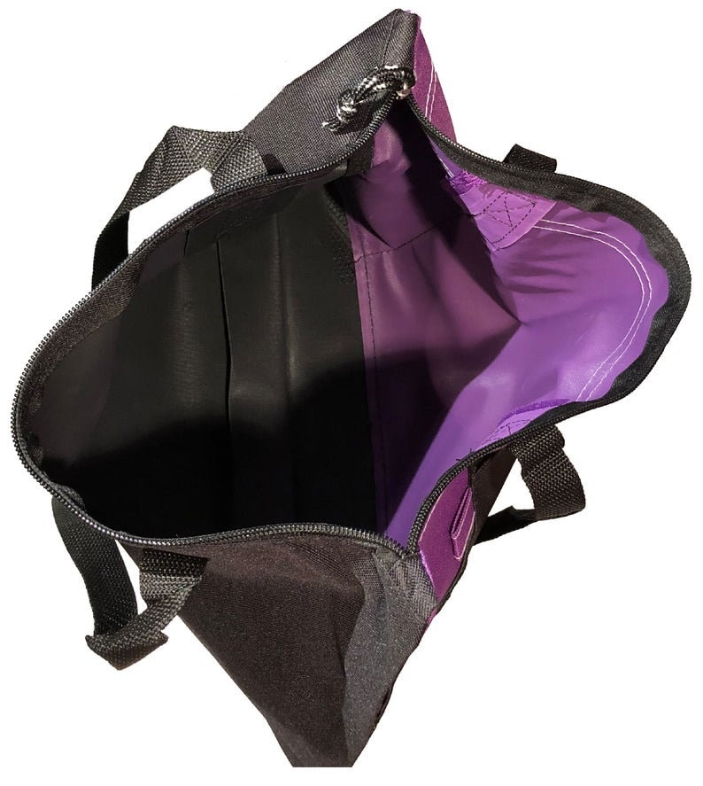 Monogrammed Zippered Dog Tote Bag - Personalized Pet Travel