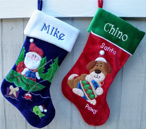 Custom Dog Christmas Stocking