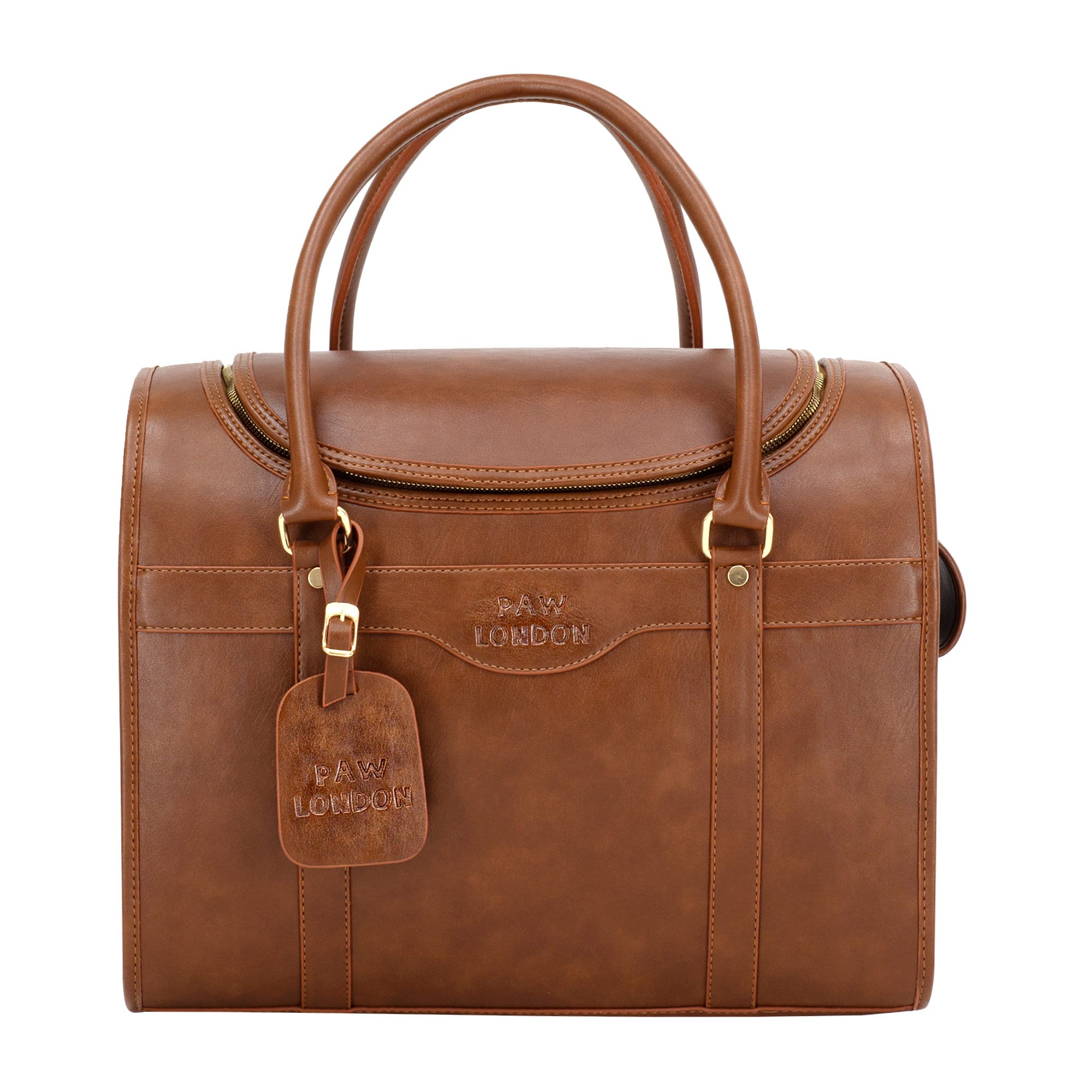 Personalized Luxury Dog Carrier - Small - Brown