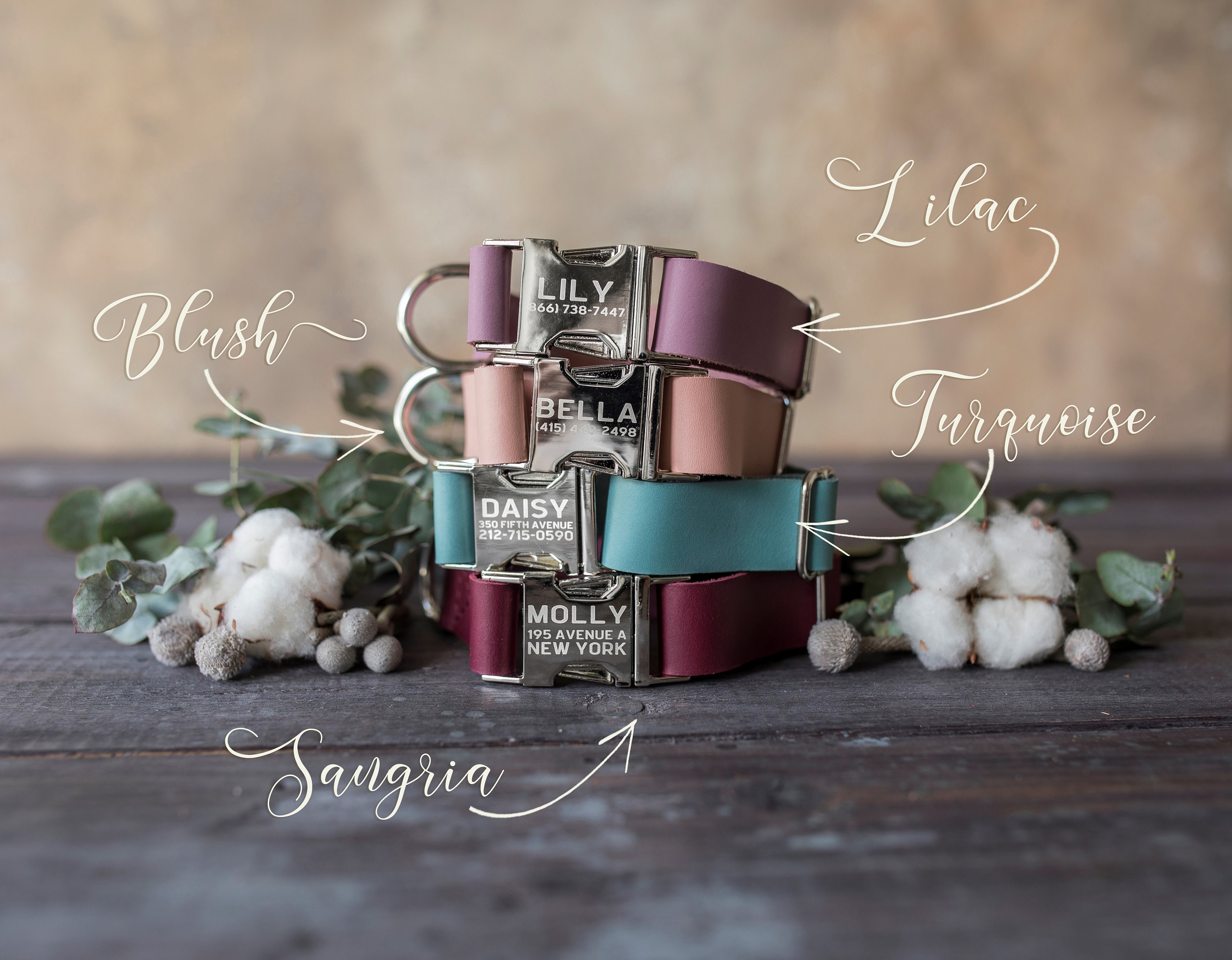 Engraved leather dog collar, Personalized dog collar, Personalized leather dog collar, cat collar, leather cat collar, personalized collar