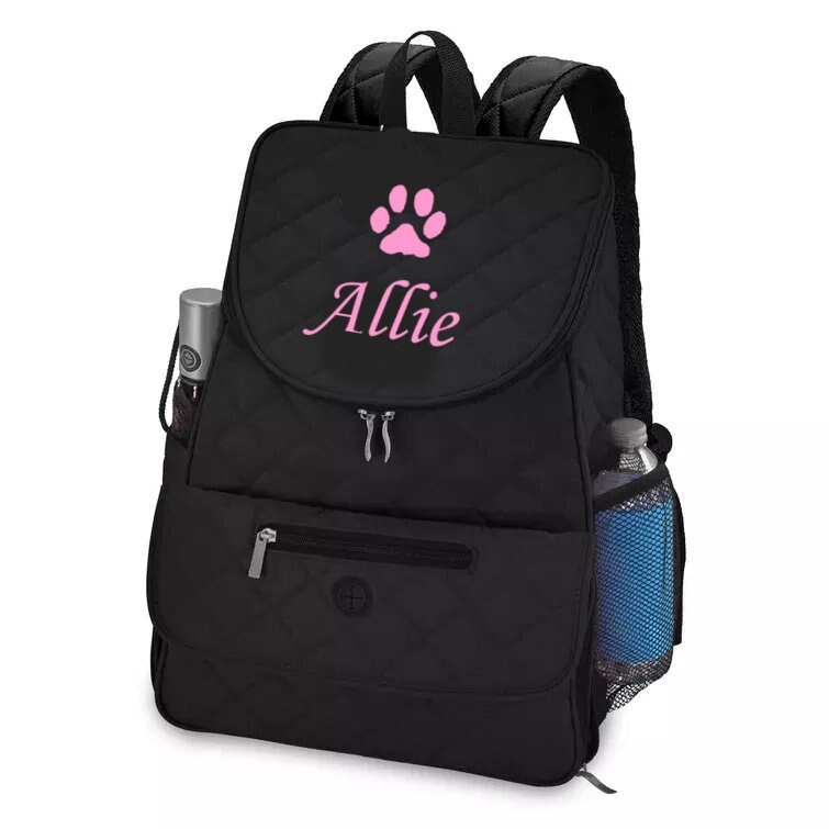 Personalized Pet Travel Bag with 2 Bowls