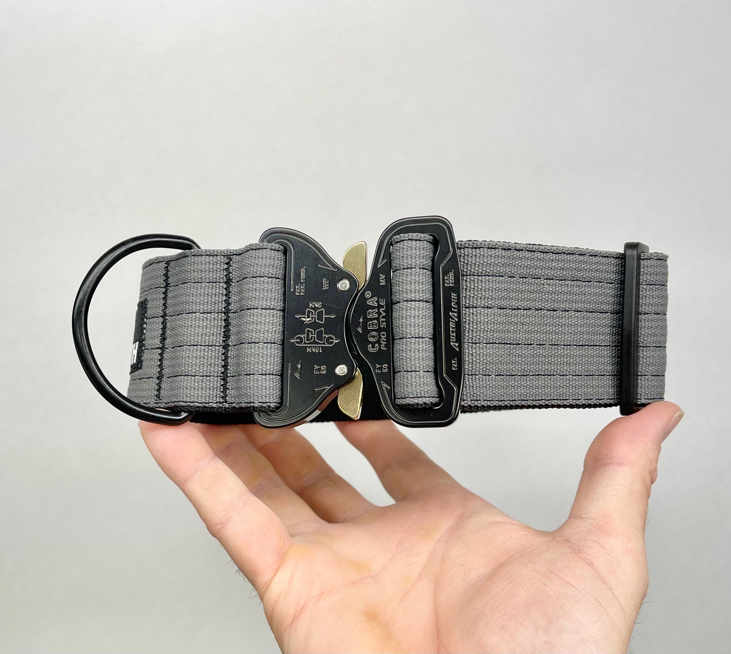 Custom Embroidered Tactical Dog Collar with Metal Buckle