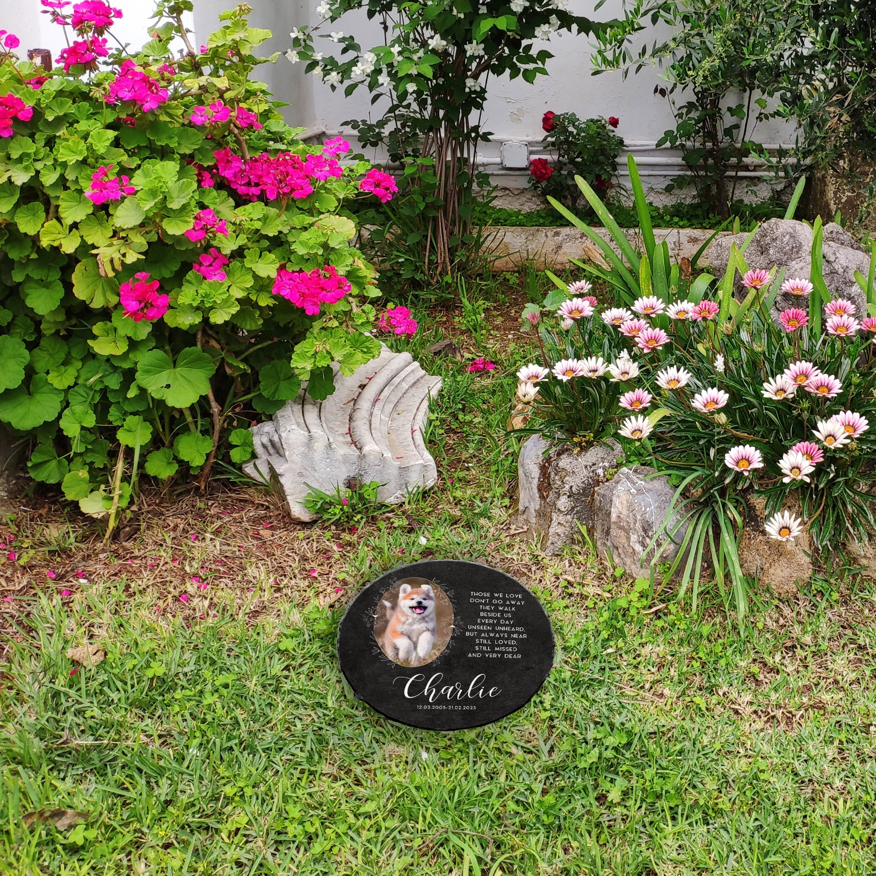 Pet Memorial Stone, Dog Memorial Stone, Pet Grave Marker, Dog Headstone Personalized, Pet Headstone, Loss of Dog Memorial Sympathy Gift