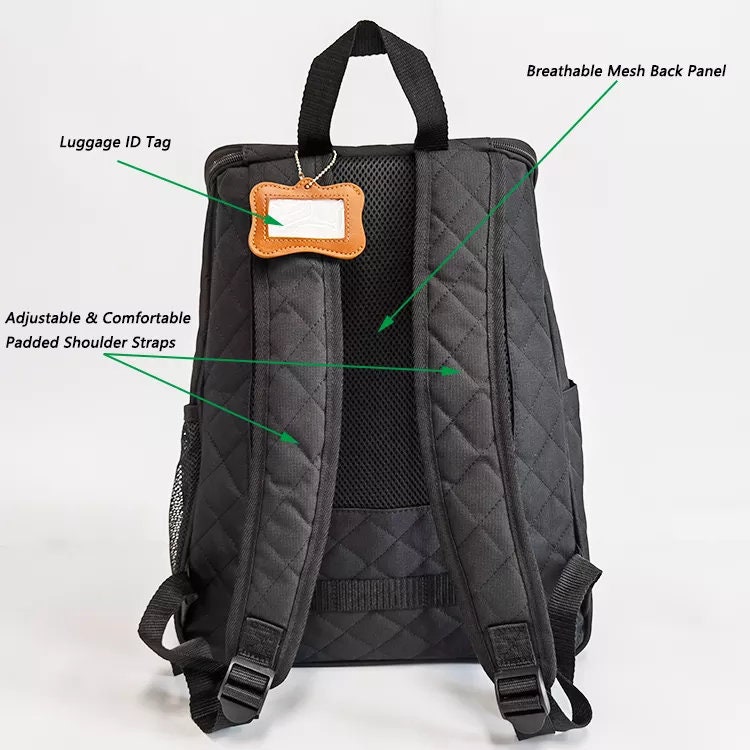 Personalized Pet Travel Bag with 2 Bowls