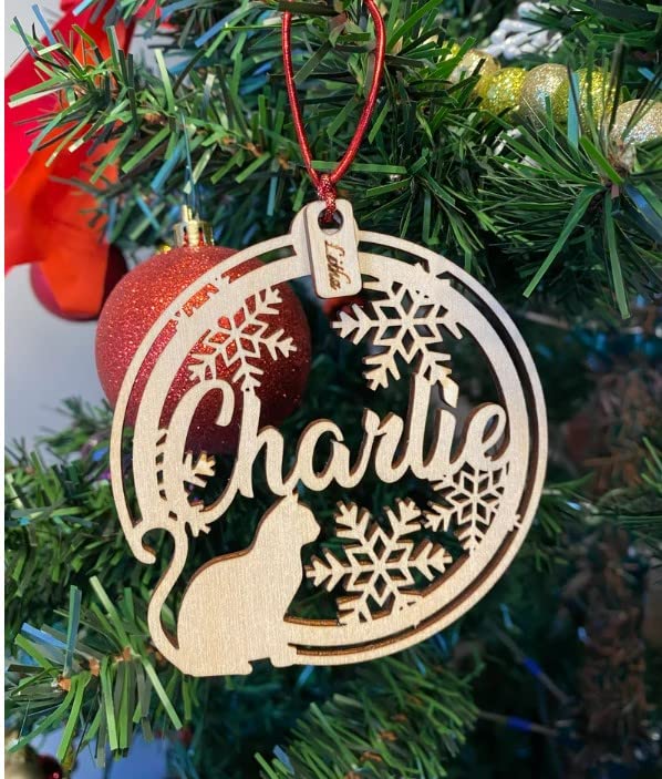 Personalized Pet Christmas Ornaments for Cat and Dog