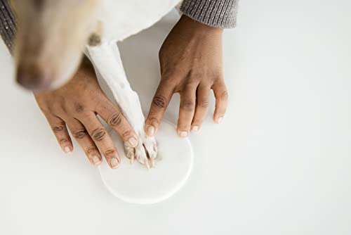 Pearhead Dog or Cat Paw Print Pet Keepsake Photo Frame With Clay Imprint Kit, Gift for Pet Lovers and Pet Owners, Tabletop Memorial Frame, 4” x 6” Photo Insert, Black