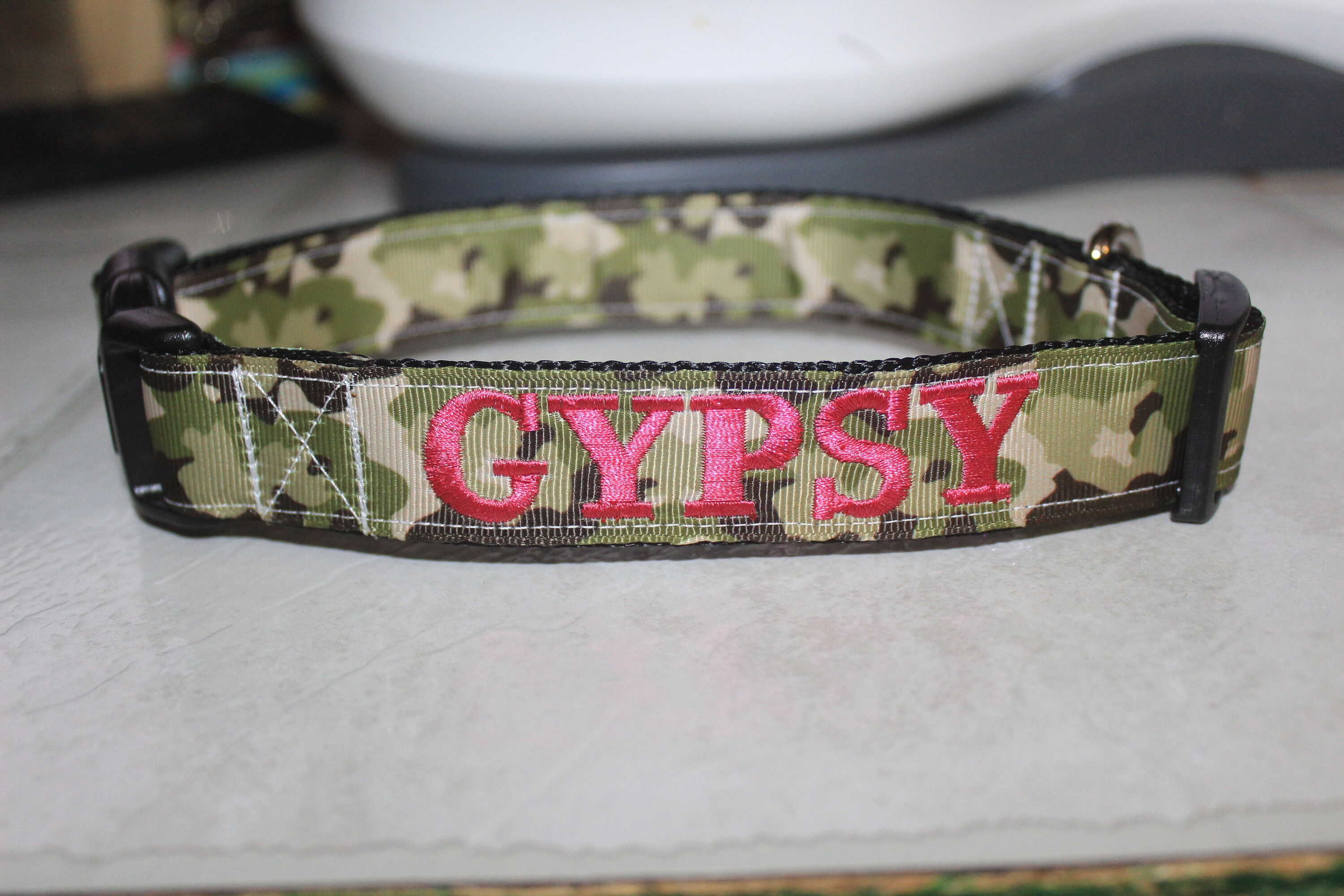Personalized Camouflage Plastic Buckle Pet Collars