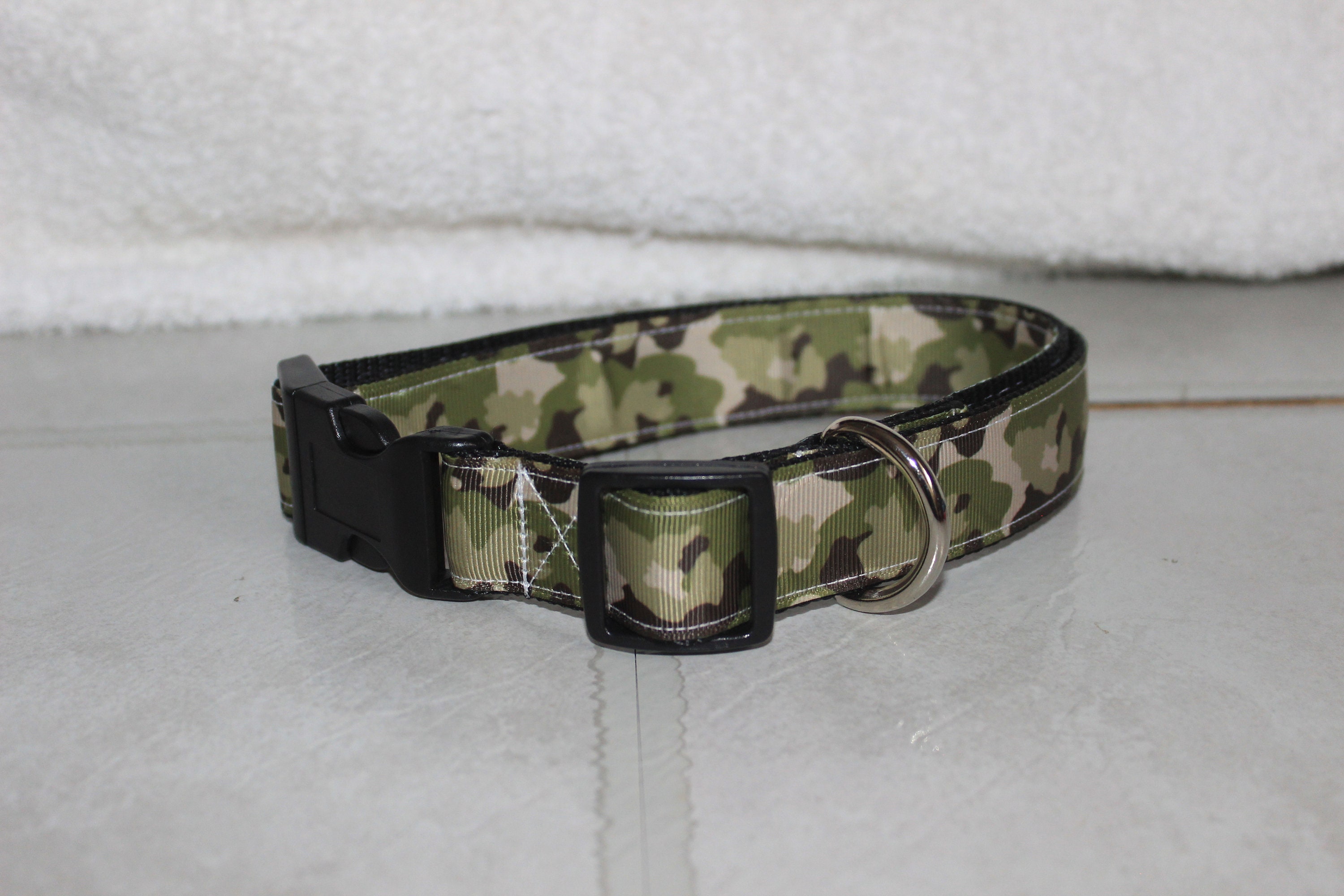 Personalized Camouflage Plastic Buckle Pet Collars