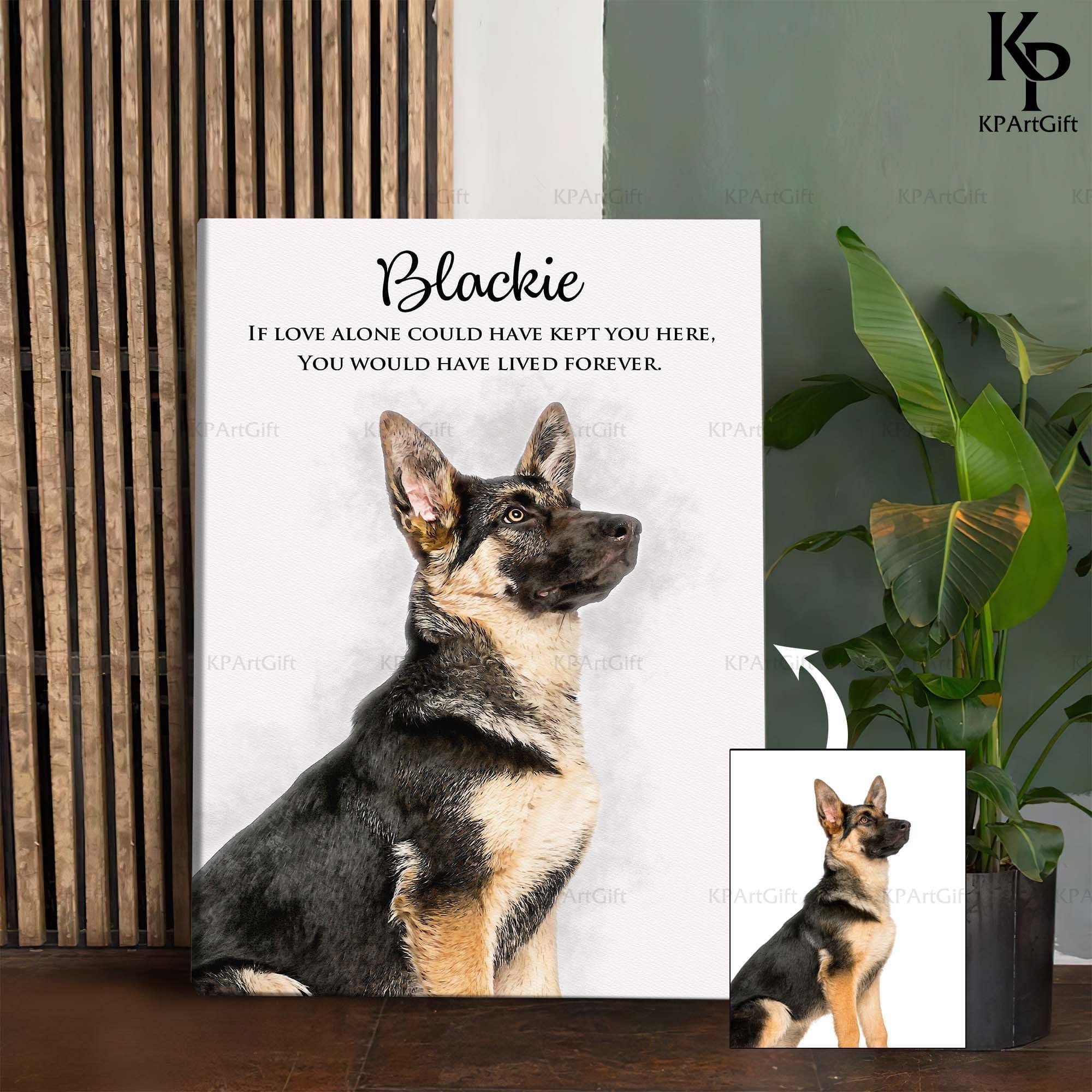 Personalized Pet Memorial Canavs| Pet Loss Gifts | Cat Loss Gift | dog mom gift | Pet Portrait Gift | Pet Sympathy Gift | Pet Loss Canvas