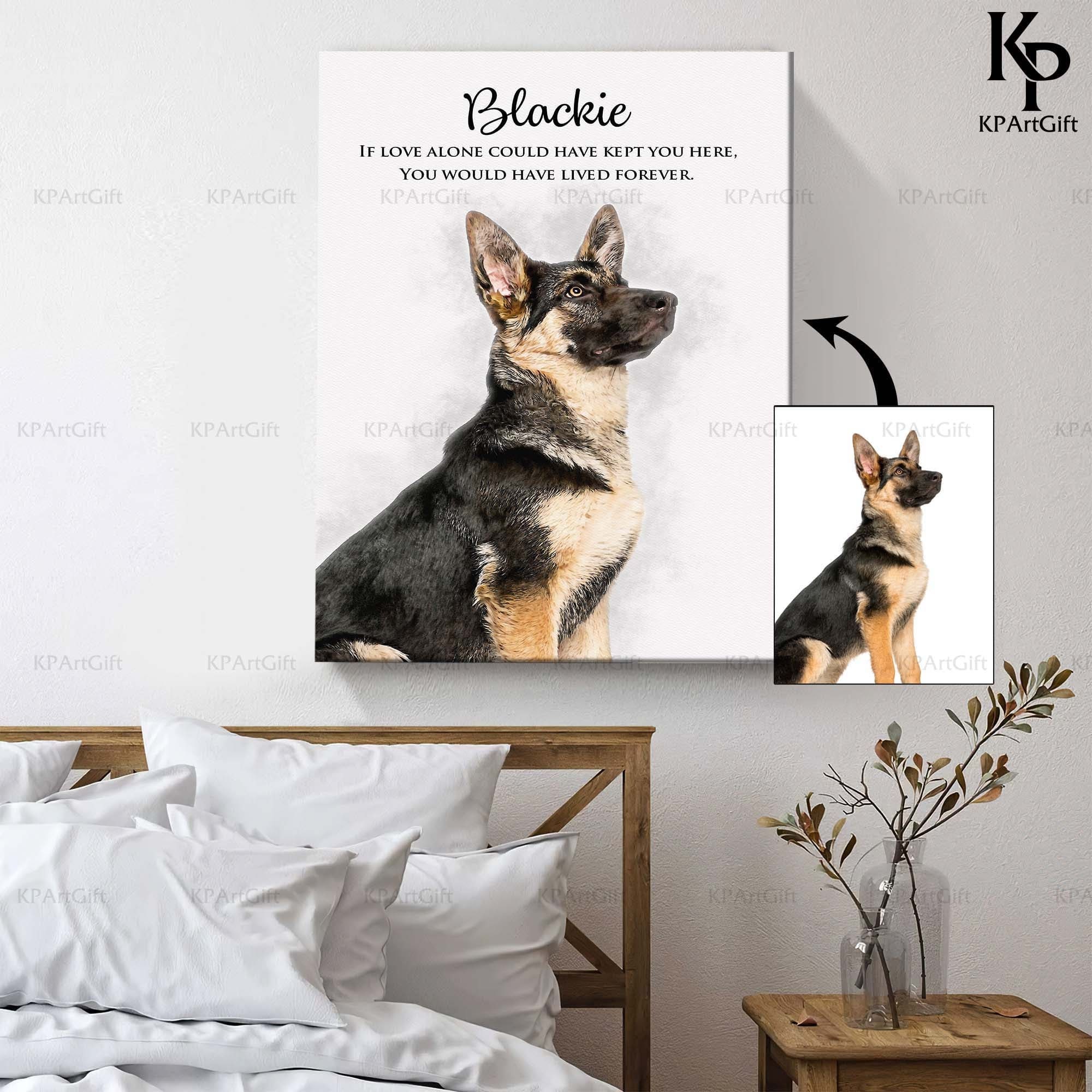 Personalized Pet Memorial Canavs| Pet Loss Gifts | Cat Loss Gift | dog mom gift | Pet Portrait Gift | Pet Sympathy Gift | Pet Loss Canvas