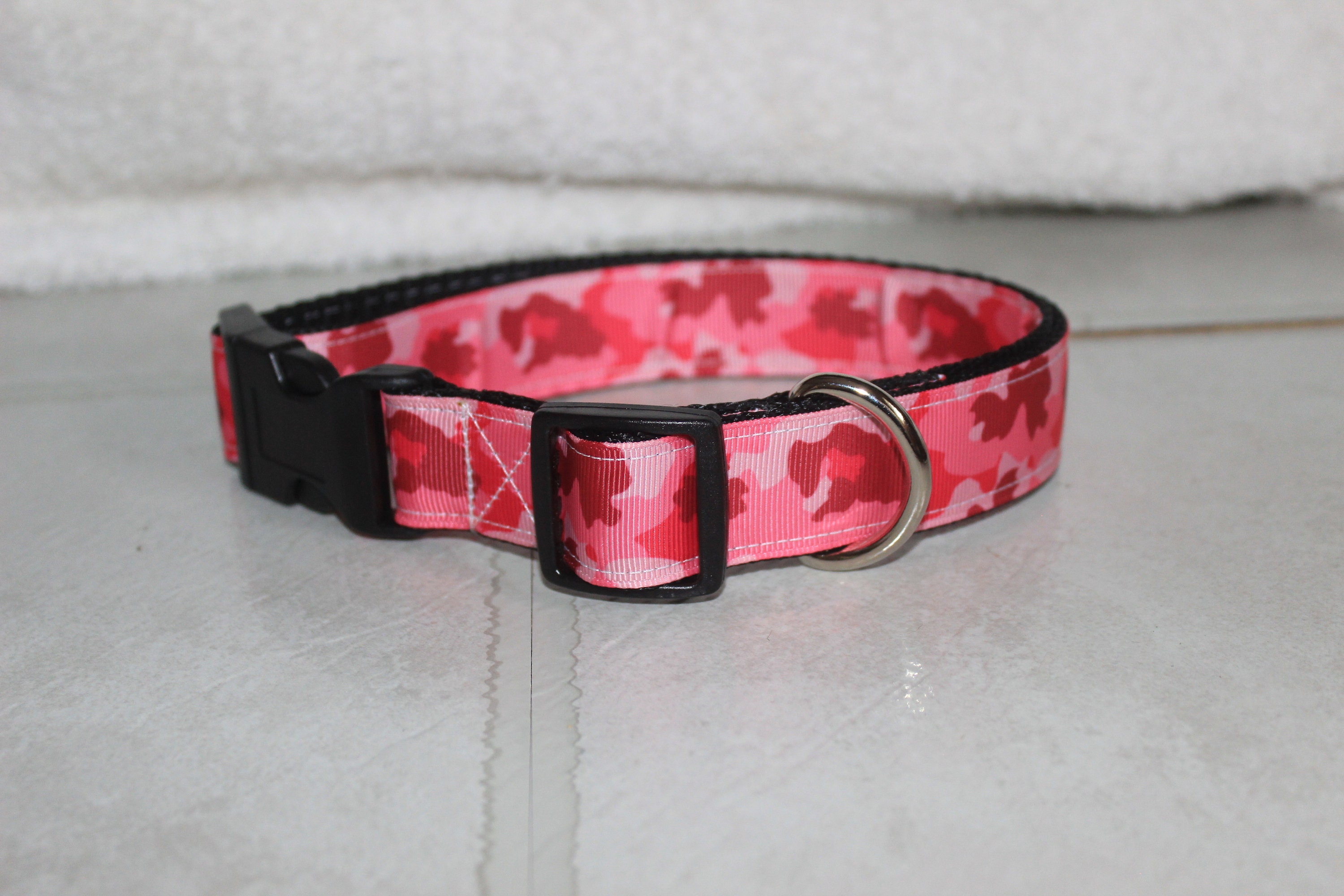 Personalized Camouflage Plastic Buckle Pet Collars