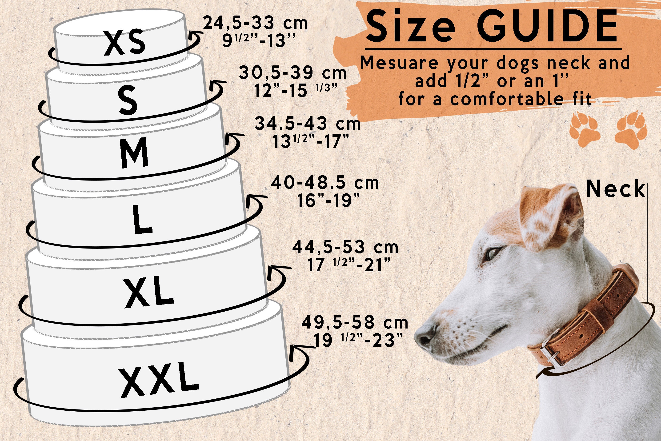 Personalized Leather Dog Collar, Engraved Dog Collar, Custom Dog Collar with Name Plate, Leather Dog Collar