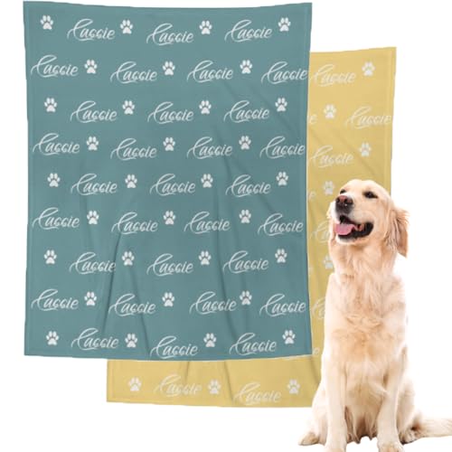 Dog Name Blanket - Personalized Cozy Pet Gift