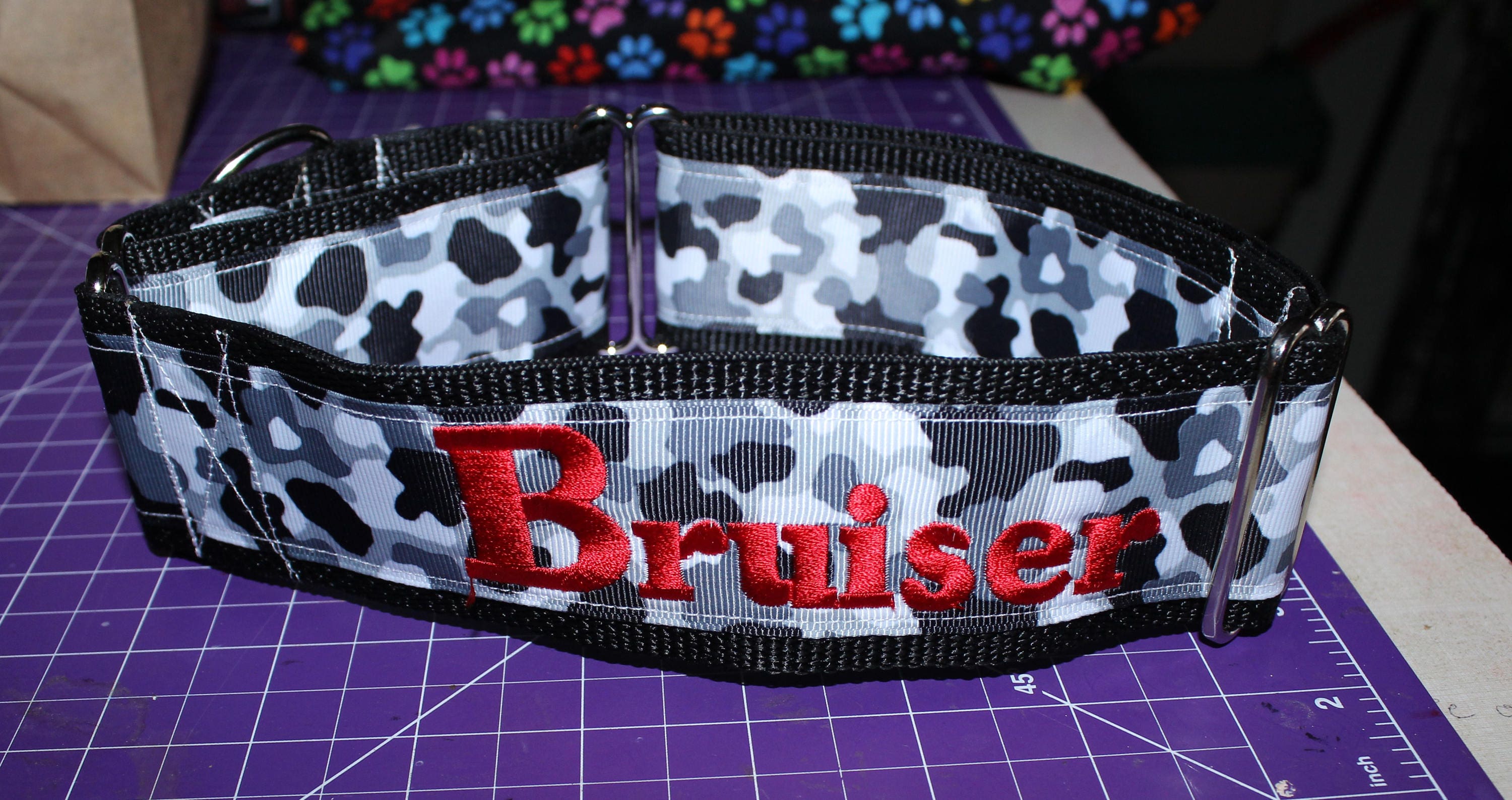 Personalized Camouflage Plastic Buckle Pet Collars