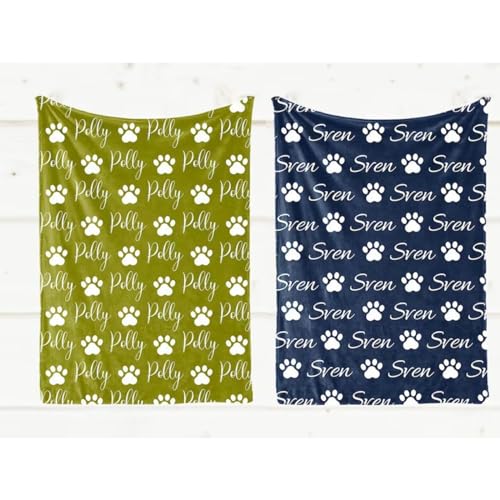 Personalized Pet Name Blanket for Dog and Cat