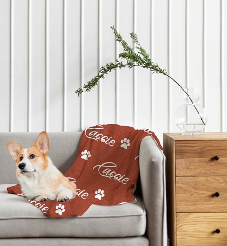 Dog Name Blanket - Personalized Cozy Pet Gift