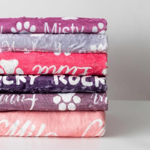 Personalized Pet Name Blanket for Dog and Cat