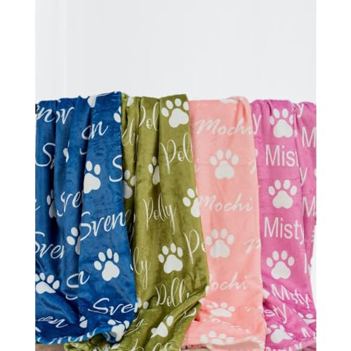 Personalized Pet Name Blanket for Dog and Cat