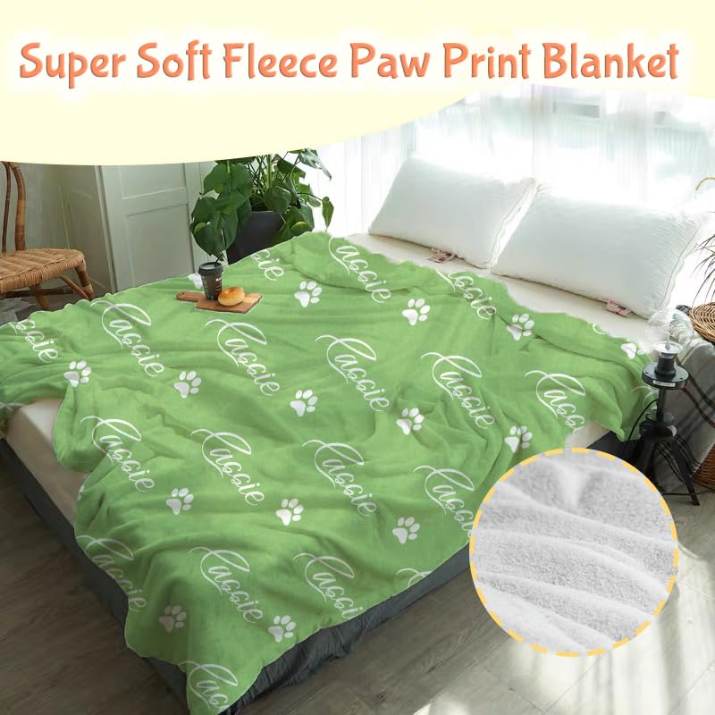 Dog Name Blanket - Personalized Cozy Pet Gift