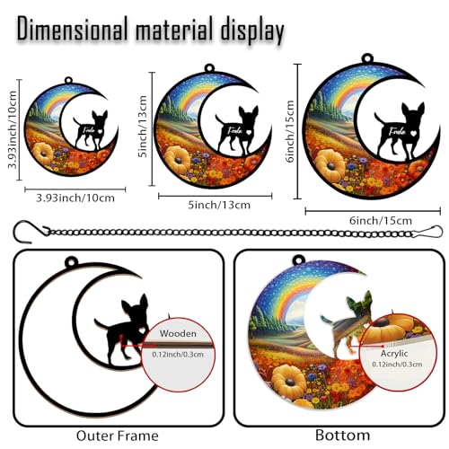 Personalized Dog Memorial Suncatcher with Custom Name