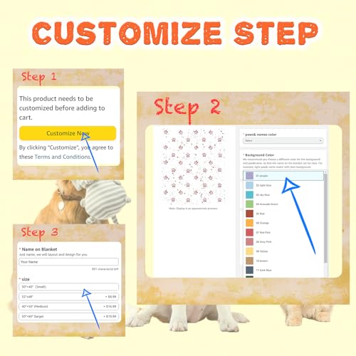 Dog Name Blanket - Personalized Cozy Pet Gift