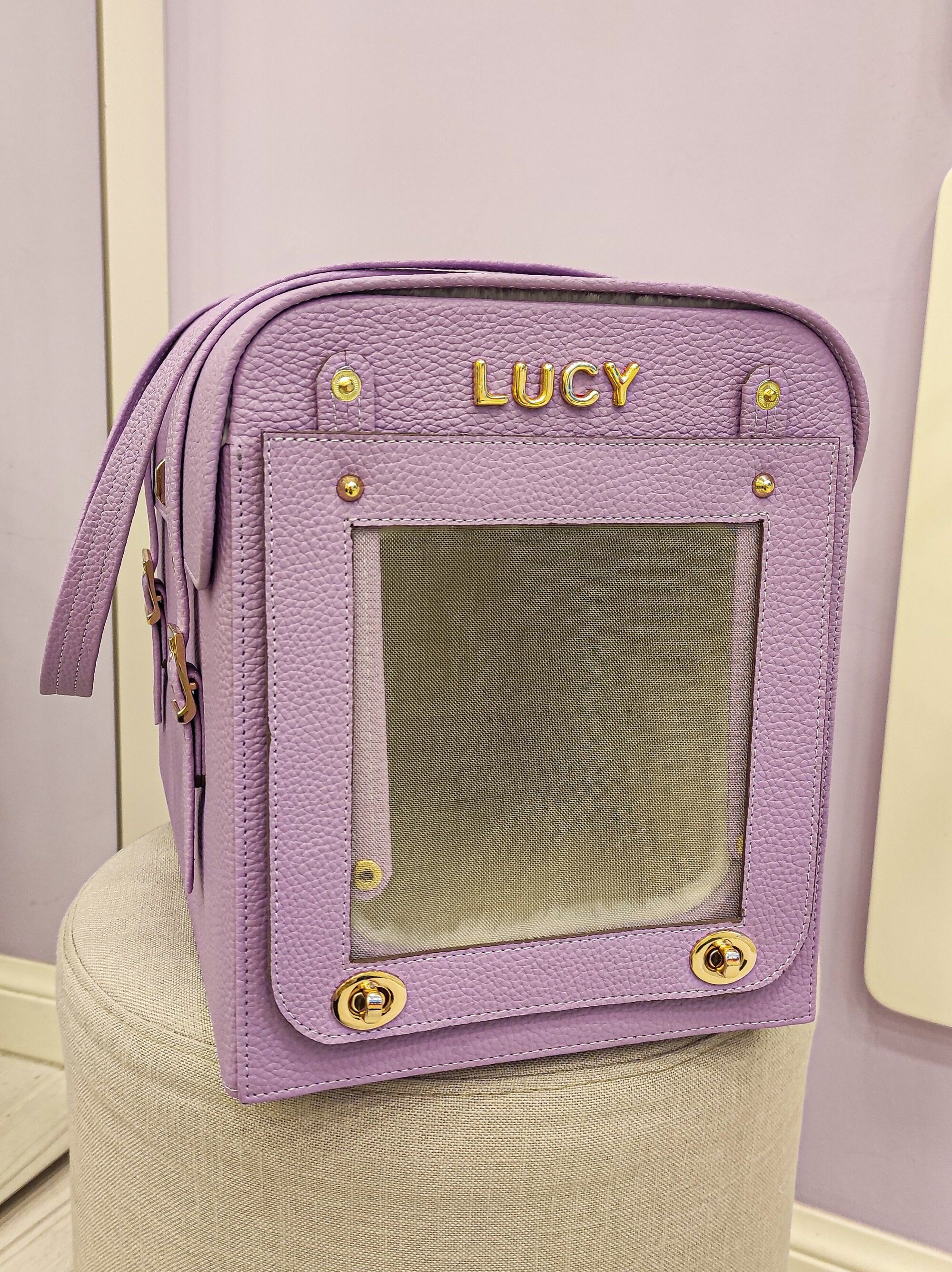 Customized Pet Carrier Tote for Travel with Personalization