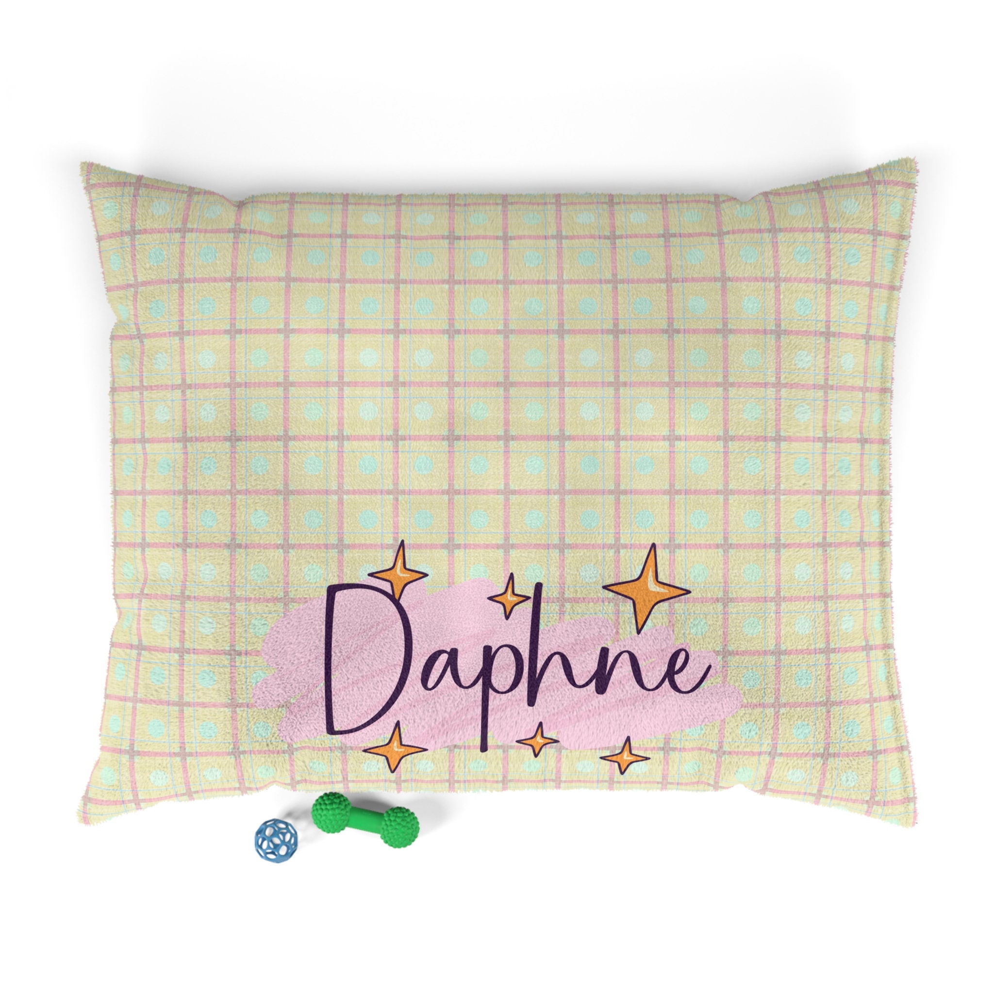 Personalized Soft Pastel Dog Pillow - Cozy & Customizable