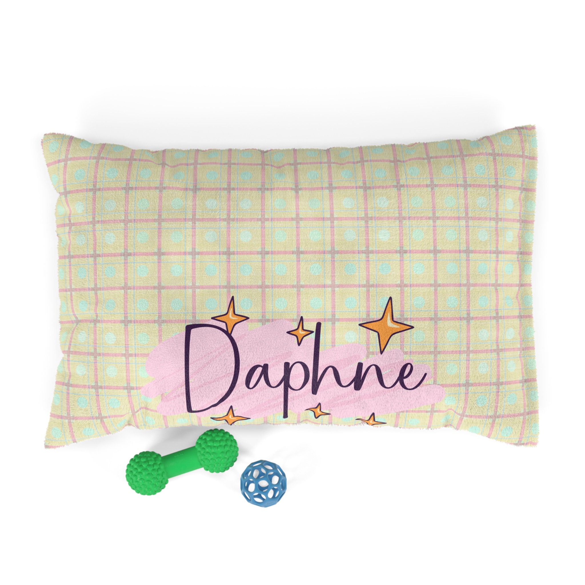 Personalized Soft Pastel Dog Pillow - Cozy & Customizable