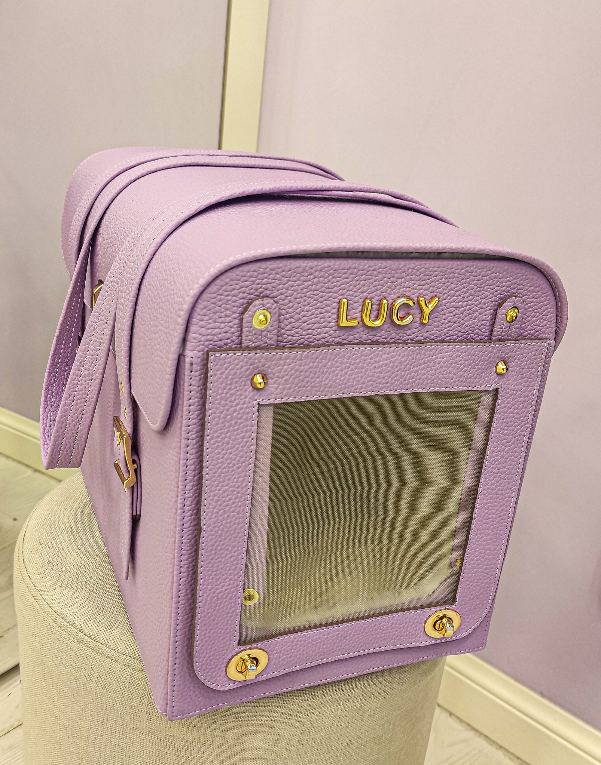 Customized Pet Carrier Tote for Travel with Personalization