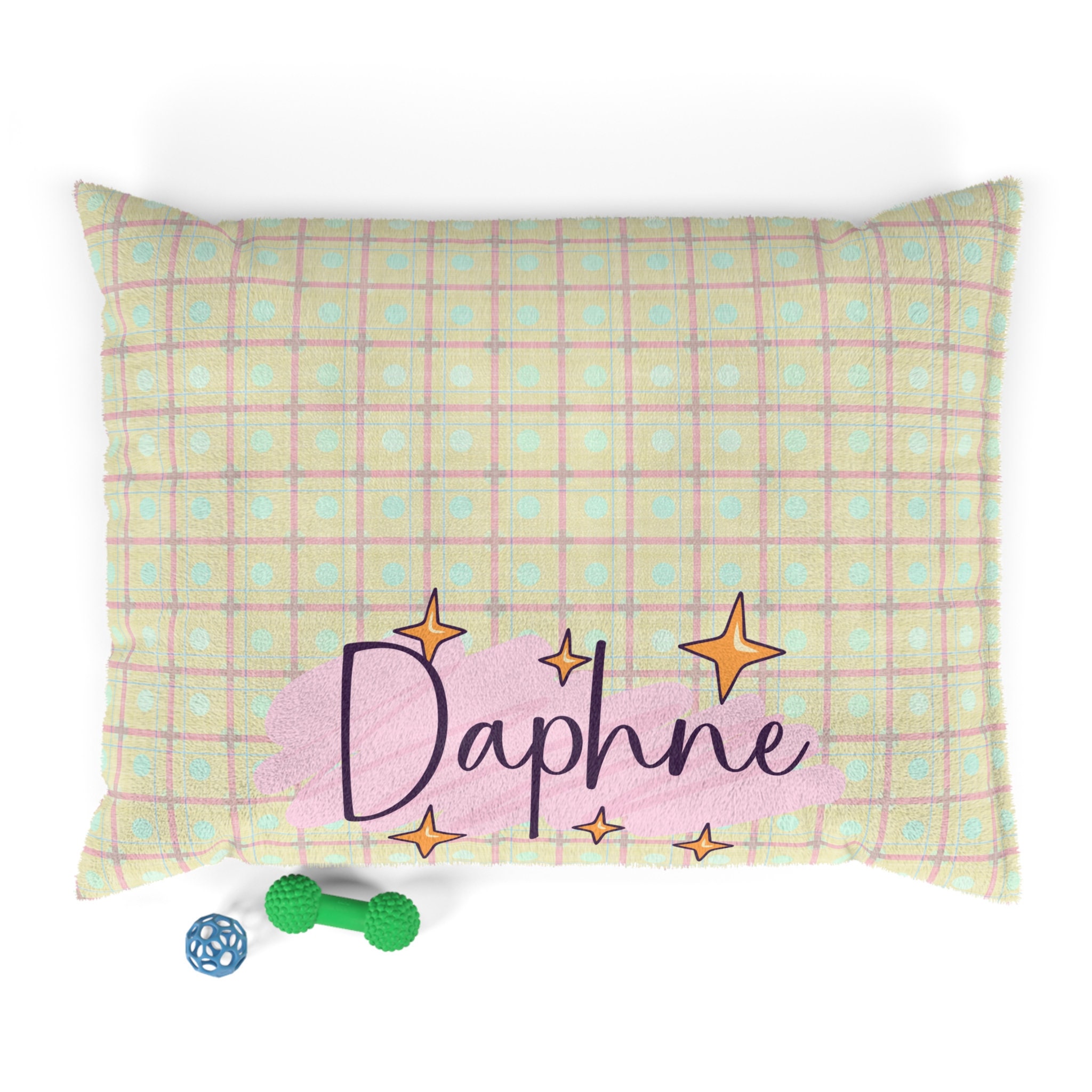 Personalized Soft Pastel Dog Pillow - Cozy & Customizable