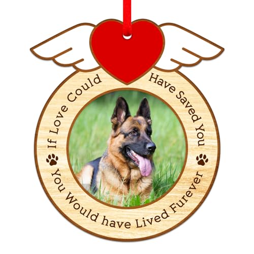 Personalized Pet Memorial Picture Frame Christmas Ornament