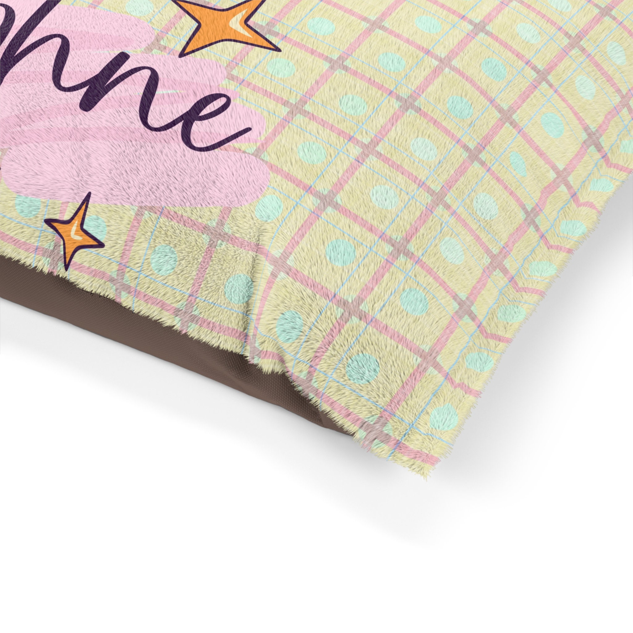 Personalized Soft Pastel Dog Pillow - Cozy & Customizable