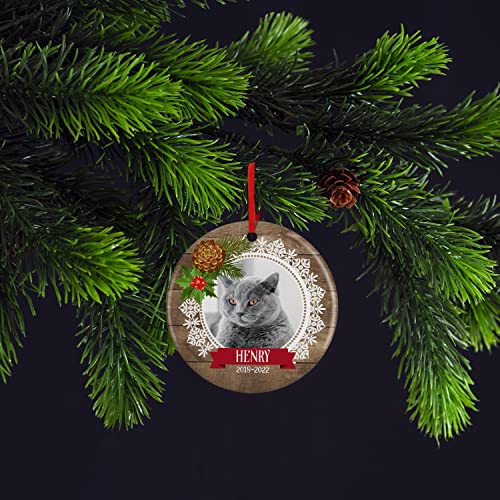 Custom Pet Memorial Photo Ornament - 5 Designs