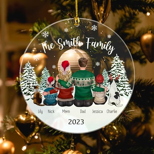 2023 Personalized Family and Pet Christmas Ornament