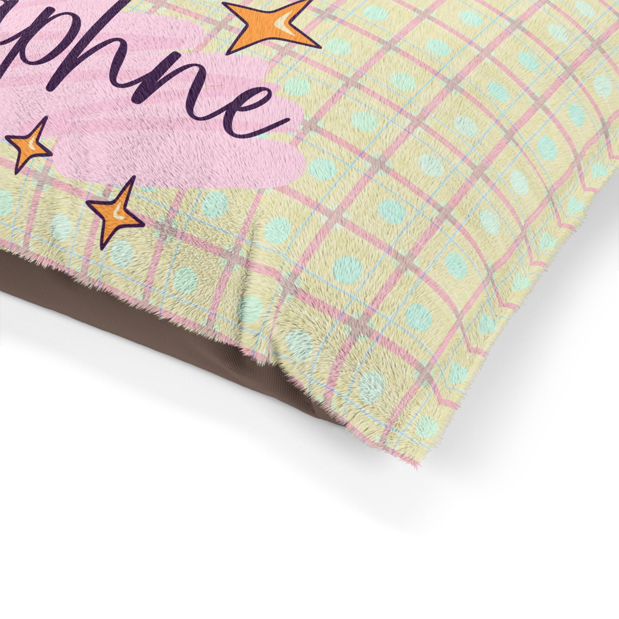 Personalized Soft Pastel Dog Pillow - Cozy & Customizable
