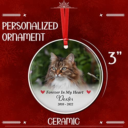 Custom Pet Memorial Photo Ornament - 5 Designs