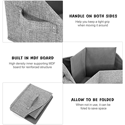 Customizable Dog Toy Storage Basket Bin, Grey