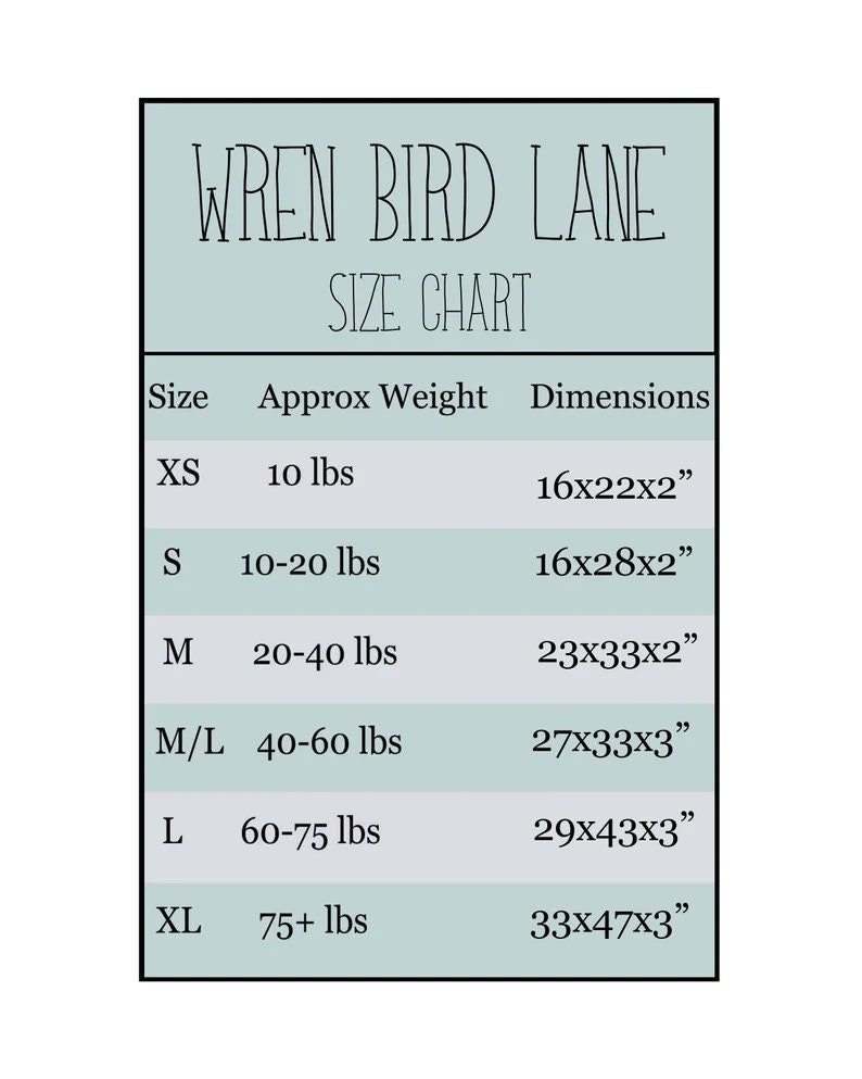 Personalized Plaid Dog Bed Cover in Various Sizes