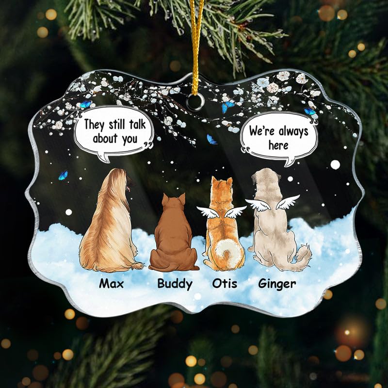 Custom Dog Memorial Ornament for Pet Lovers