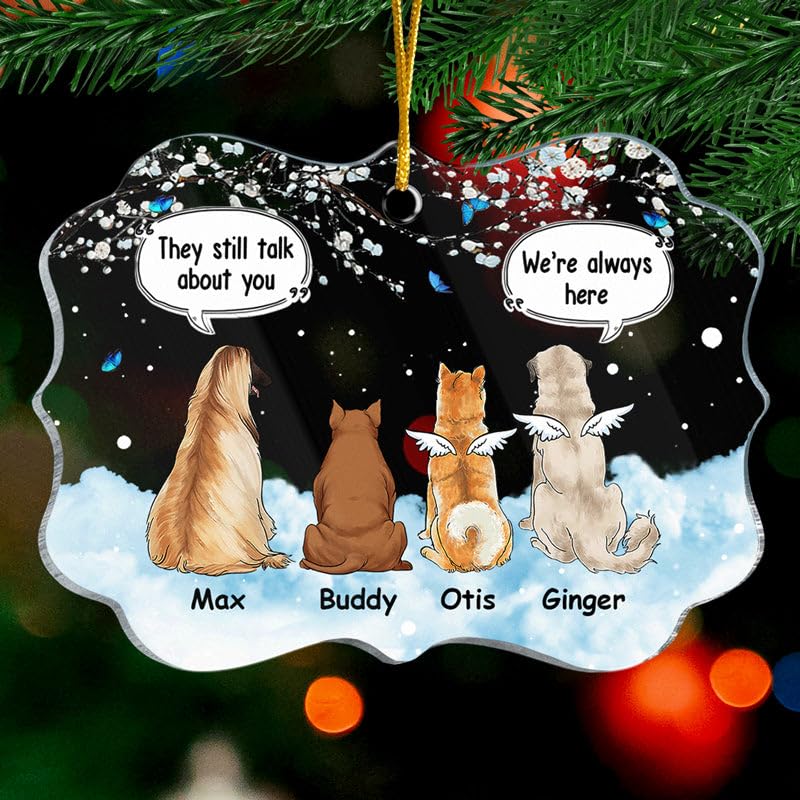 Custom Dog Memorial Ornament for Pet Lovers