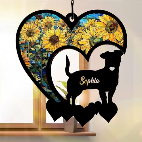 Custom Chihuahua Suncatcher Ornament for Pet Loss