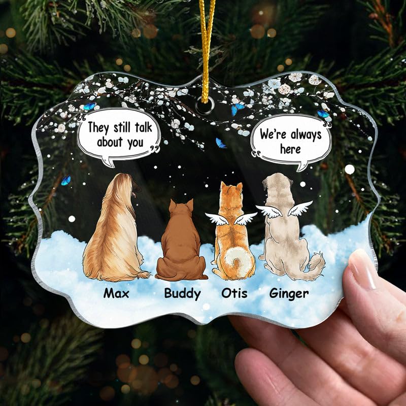 Custom Dog Memorial Ornament for Pet Lovers