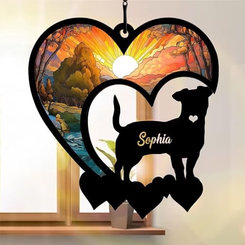 Custom Chihuahua Suncatcher Ornament for Pet Loss