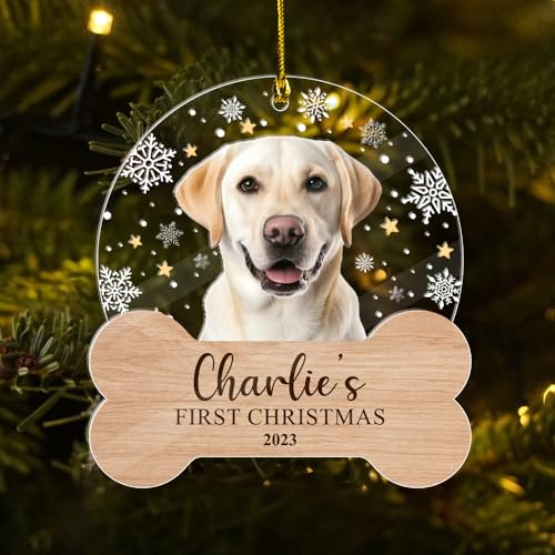 2023 Personalized Pet First Christmas Ornament - Cat / Dog Lover Gift