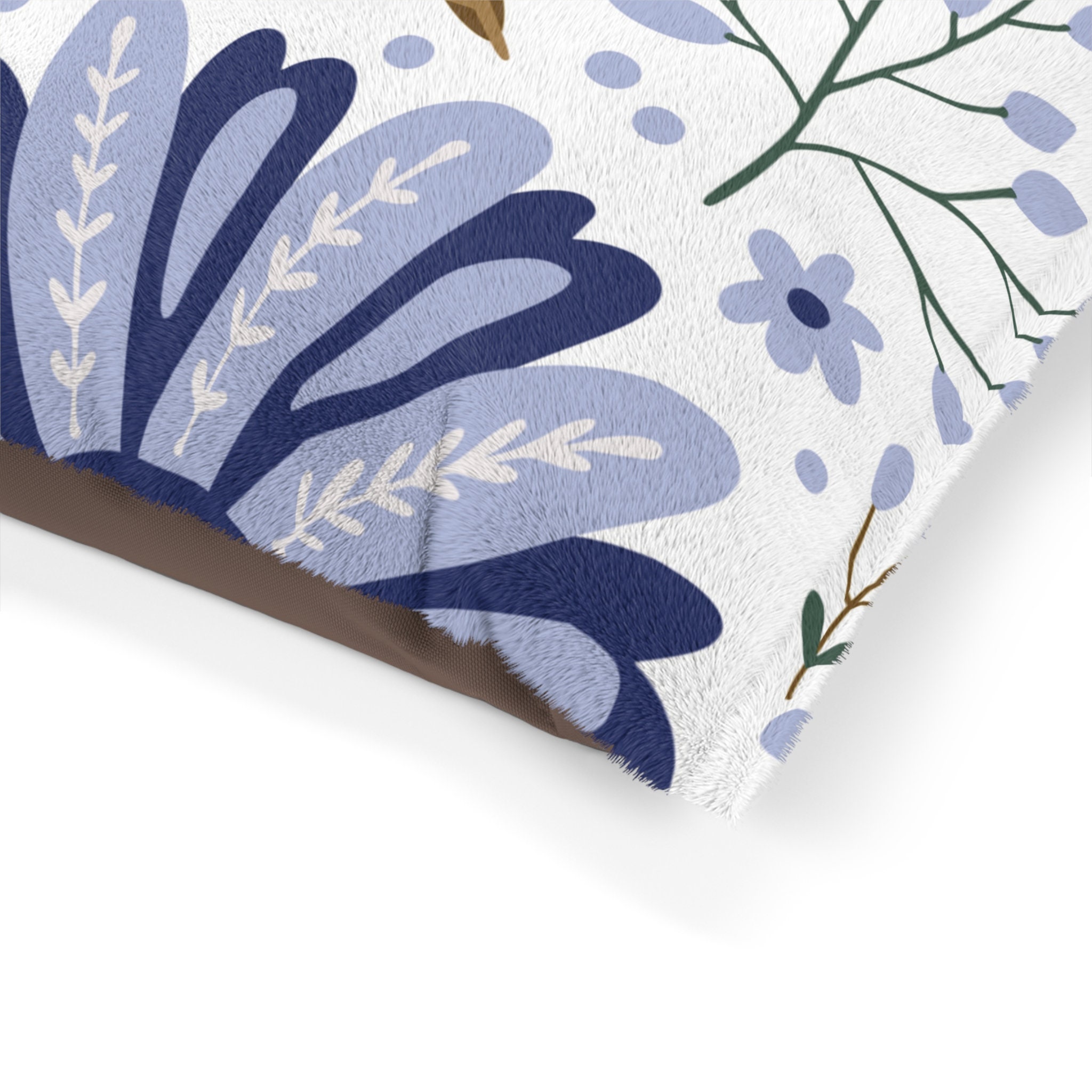 Custom Floral Print Pet Bed